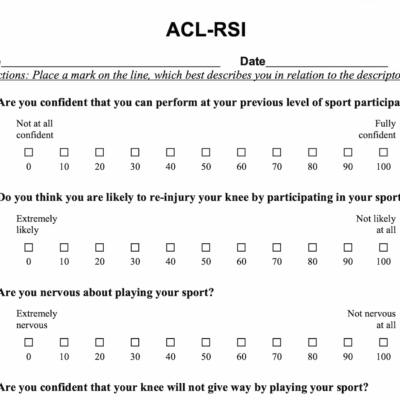 acl rsi Psychological readine