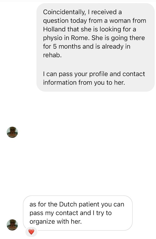 instagram conversatie