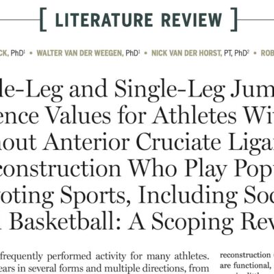 Reference values for quadriceps and hamstrings strength & double- and single-leg jump tests1 DL