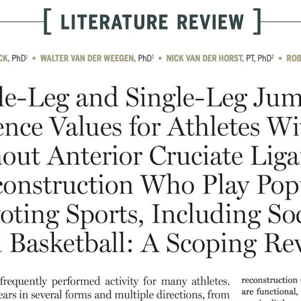 Reference values for quadriceps and hamstrings strength & double- and single-leg jump tests1 DL