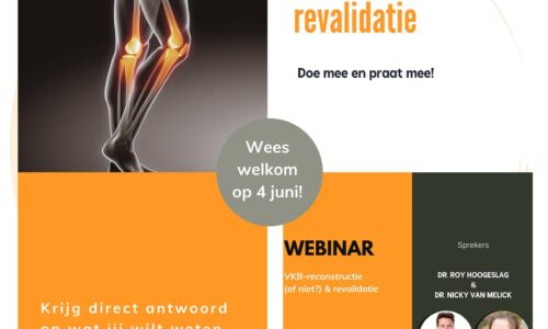 webinar: VKB-reconstructie (of niet?) & revalidatie